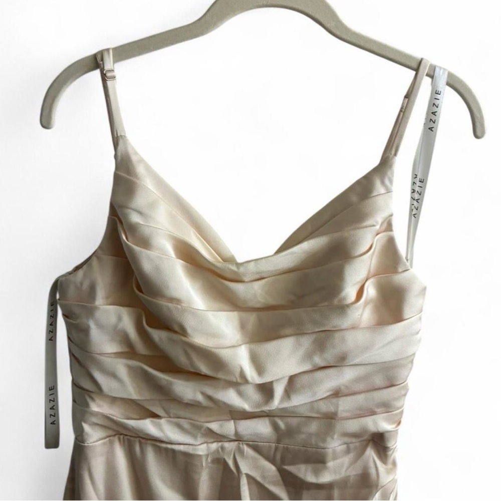 Azazie Cream Dress